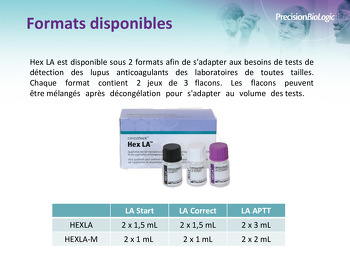 Présentation différents formats disponibles